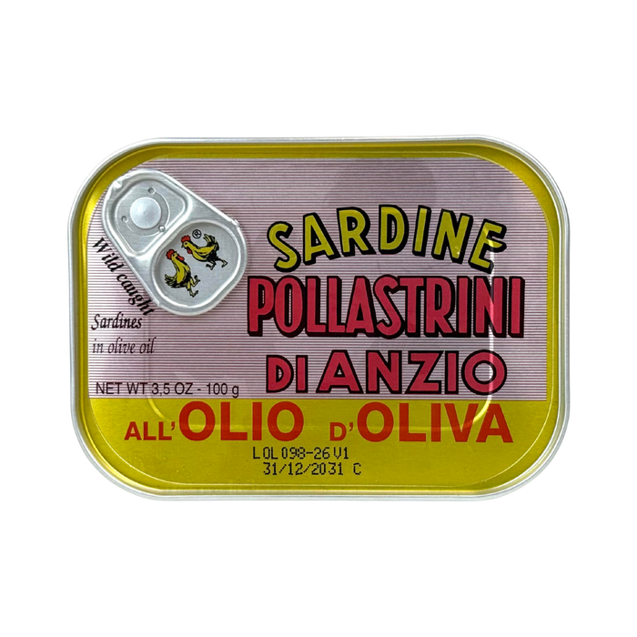 Pollastrini Sardines In Olive Oil (12 x 100 g)