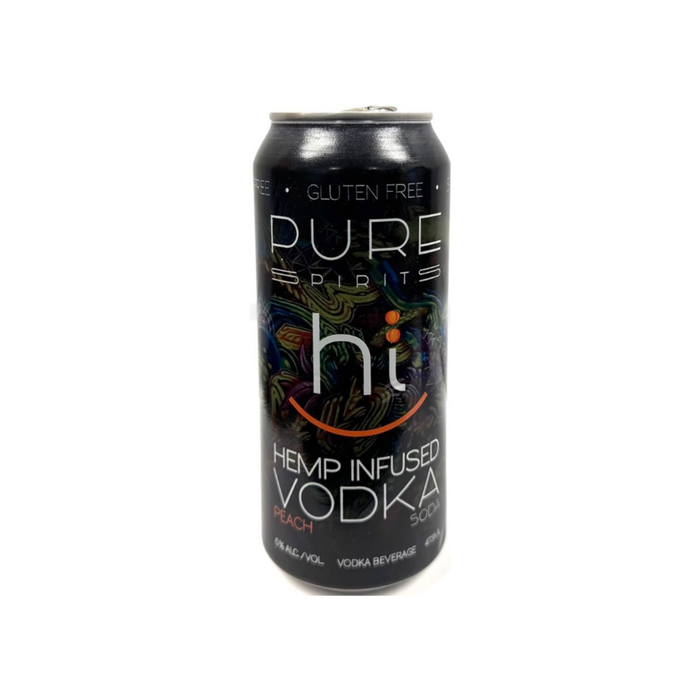 Pure Spirits Vodka Peach Seltzer (24 x 473 mL)