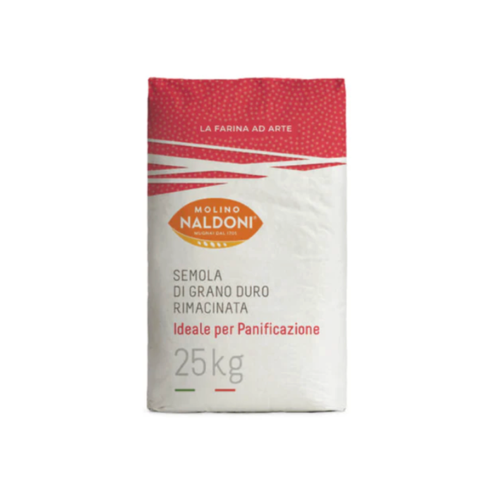 Molino Naldoni Remilled Durum Wheat Semolina (Rimacinata)(1 x 25 kg)