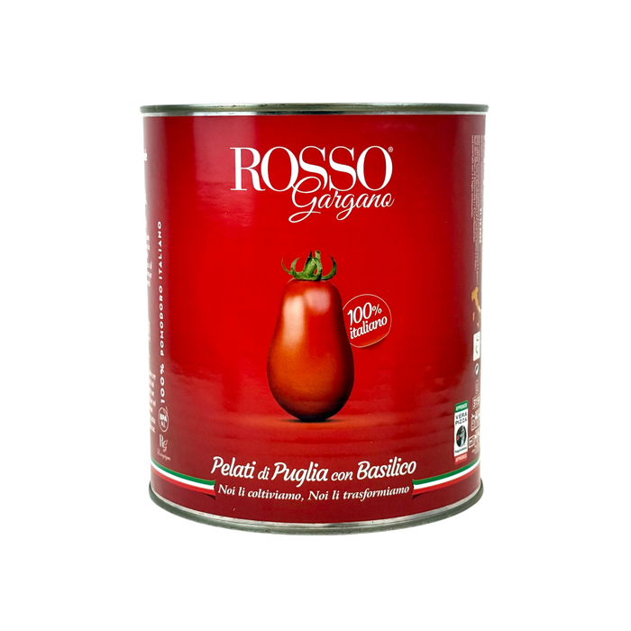 Rosso Gargano Peeled Tomatoes with Basil (6 x 3 kg)
