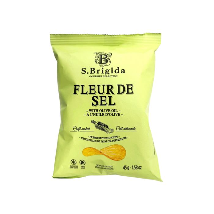 S.Brigida Fleur de Sel & Olive Oil Chips (25 x 45 g)
