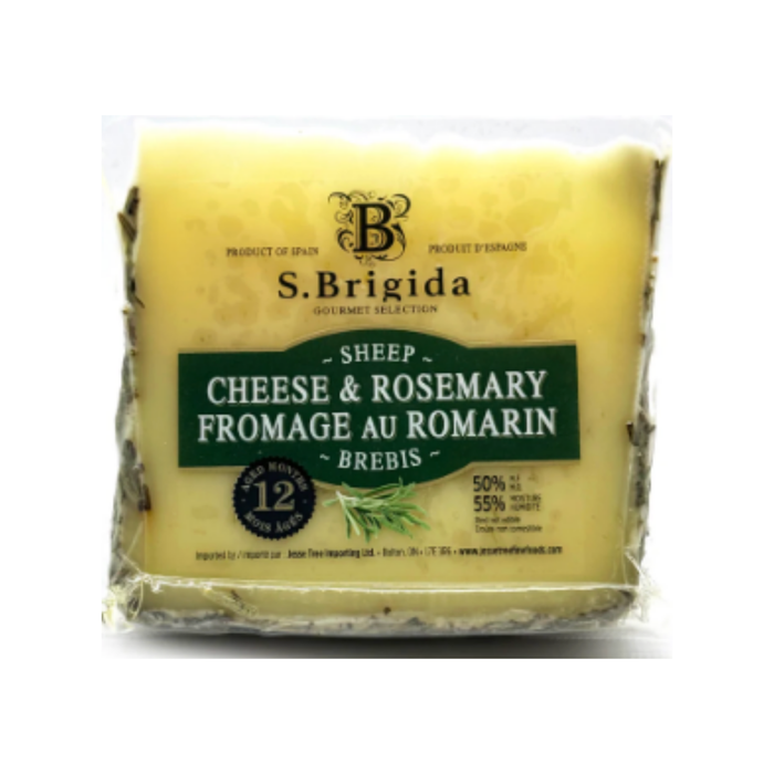 S. Brigida 12-Month Aged Sheep Cheese with Rosemary Wedges (14 x 150 g)