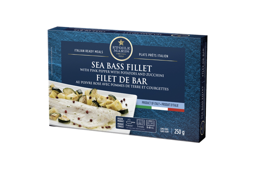Sea Bass Fillet with Veg and Peppercorns ( 250 G X 8 )