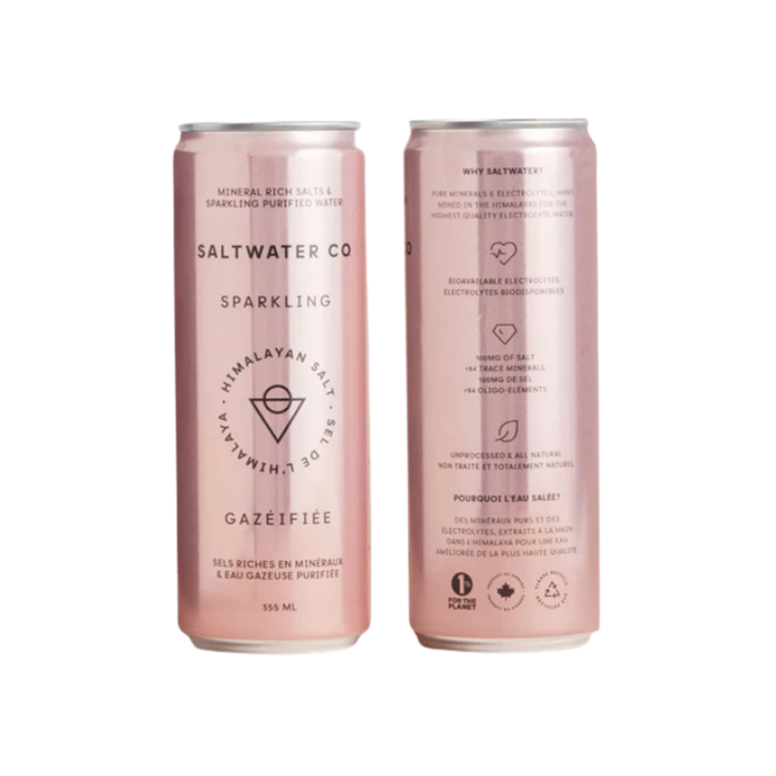 Saltwater Co Sparkling Himalayan Salt Water (24 x 355 mL)