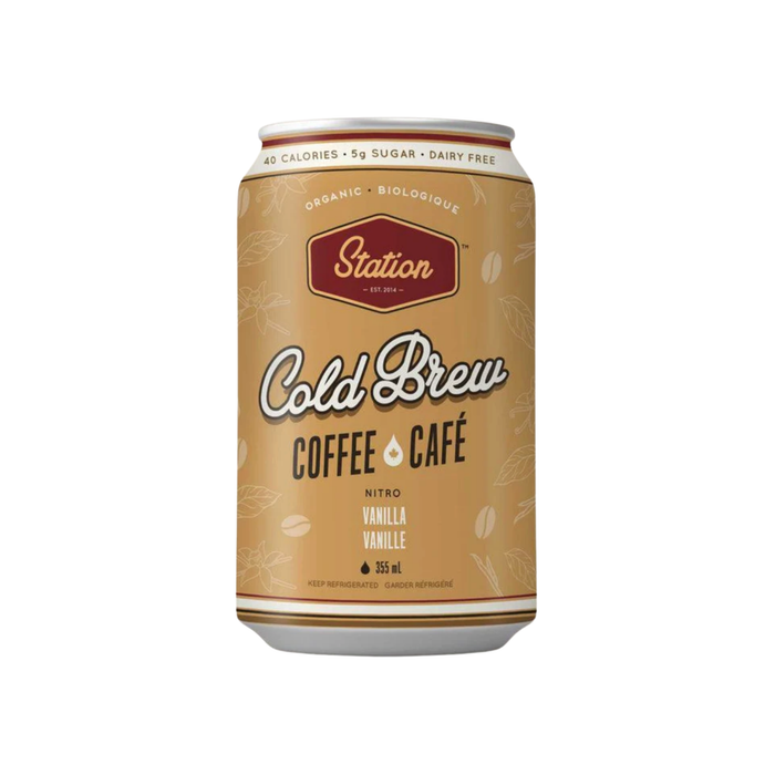 Station Vanilla Cold Brew Coffee (12 x 355 mL)