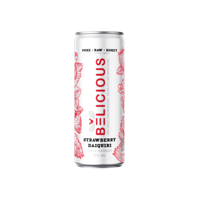 Belicious Strawberry Daquiri Sparkling Honey Beverage (12 x 355 mL)
