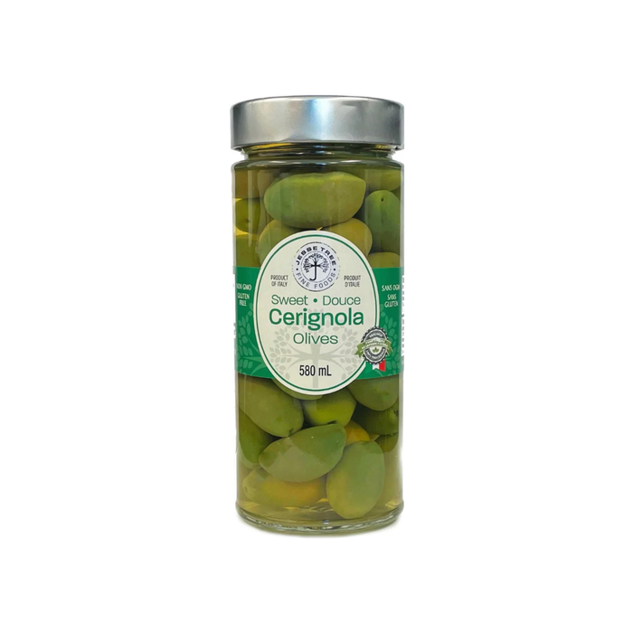 Jesse Tree Sweet Green Cerignola Olives (6 x 580 mL)