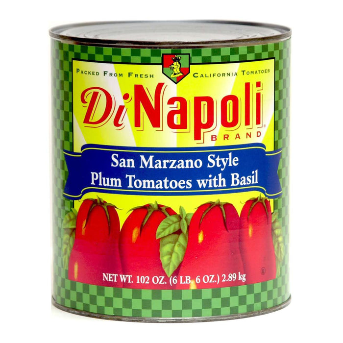 San Marzano Style Plum Tomatoes with Basil (6x3kg)