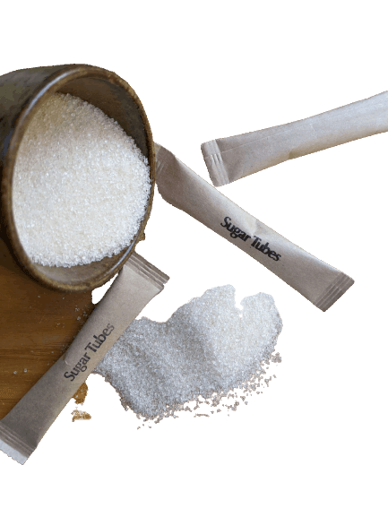 Raw White Sugar Tubes (1x1000)