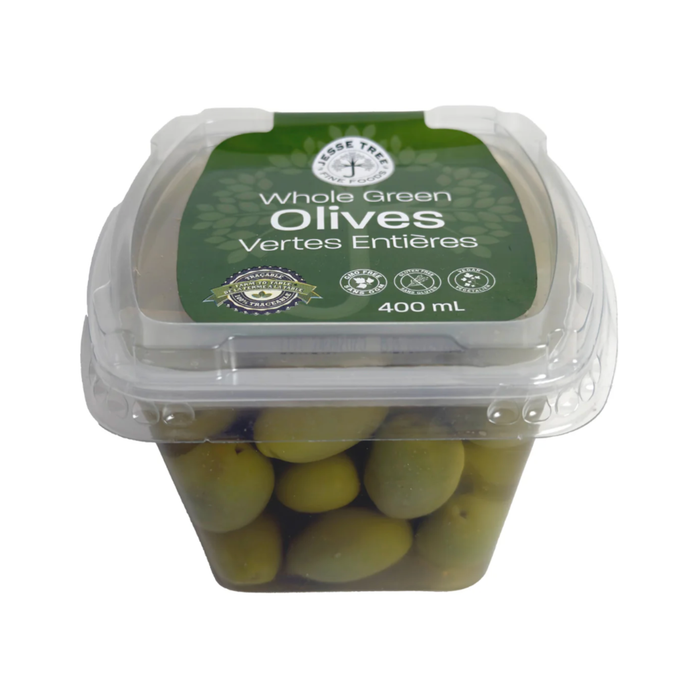 Jesse Tree Whole Green Olives (6 x 400 mL)