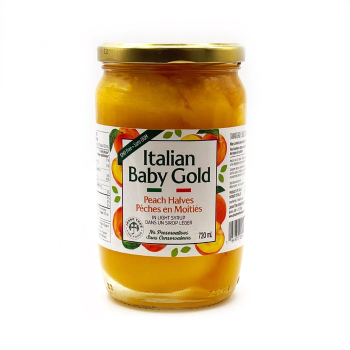 Jesse Tree Italian Baby Gold Peach Halves (6 x 720 mL)
