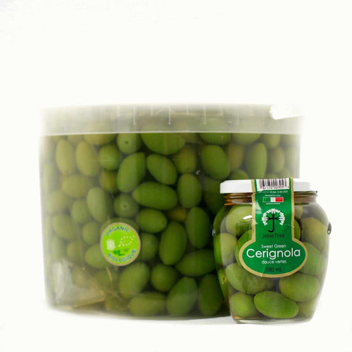 Organic Sweet Green Cerignola Olives (1x5kg)