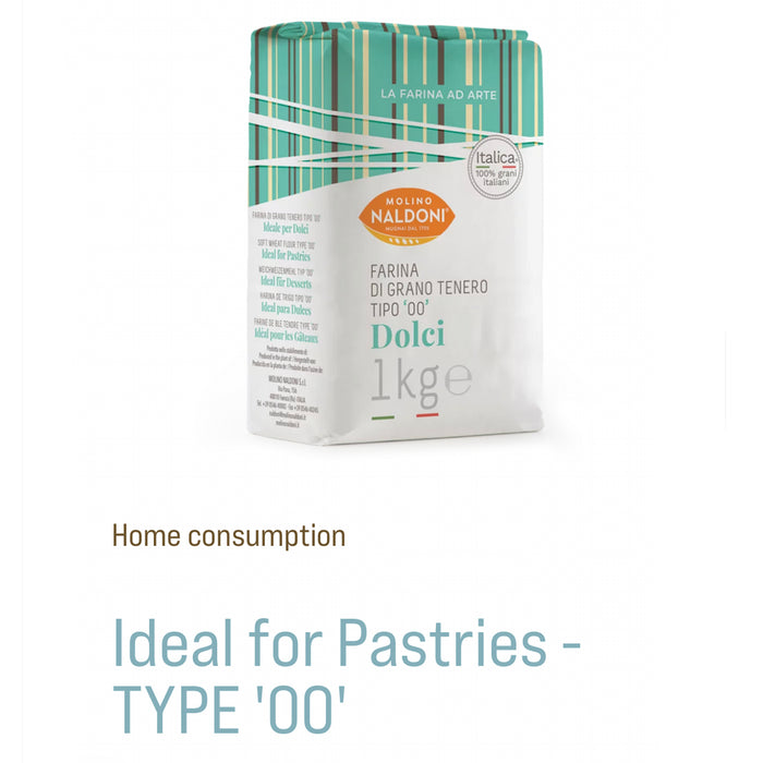 Molino Naldoni Dolci  Flour ( 12 X 1 Kg )
