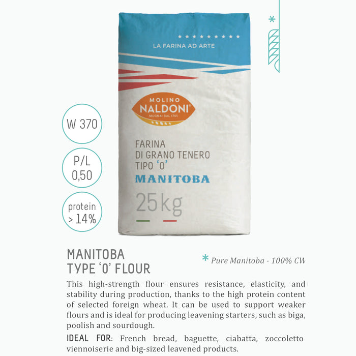Molino Naldoni Manitoba Type '0'  Flour ( 1 Bag  X 25 Kg )