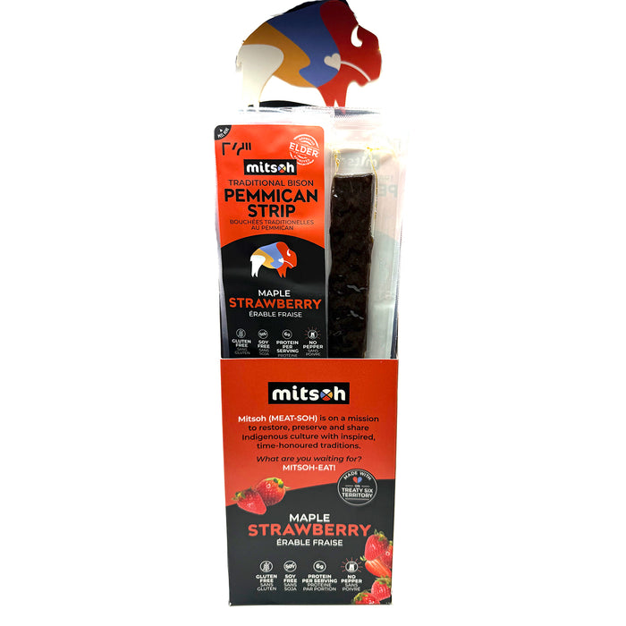 Mitsoh Maple Strawberry Pemmican (18 strips x 23 g)
