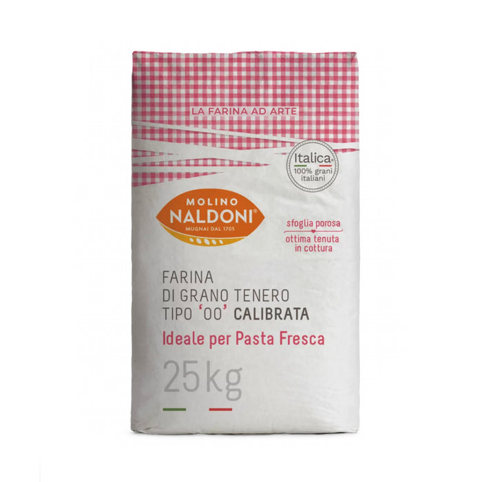 Naldoni Fresh Pasta Flour ( Calibrata) "00"25 Kg Bag