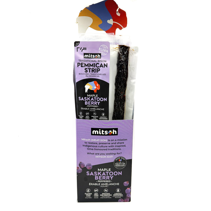 Mitsoh Maple Saskatoon Berry Pemmican (18 strips x 23 g)