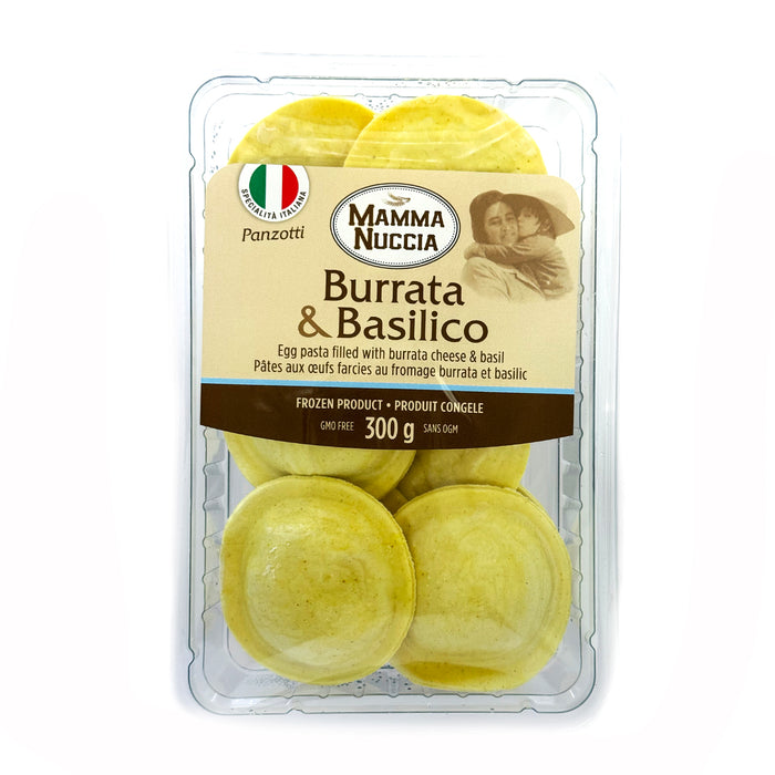 Mamma Nuccia Frozen Egg Pasta - Panzotti Filled with Burrata & Basil (12 x 300 g)