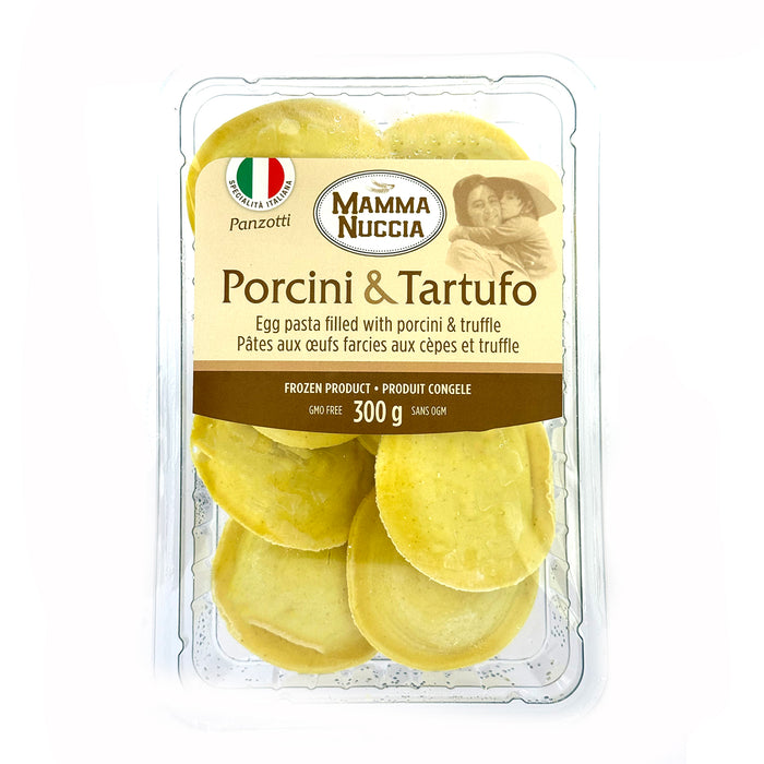 Mamma Nuccia Frozen Egg Pasta - Panzotti Filled with Porcini & Truffle (12 x 300 g)