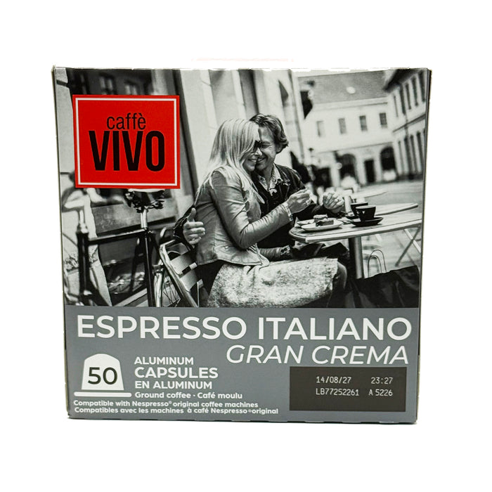 Caffè Vivo Gran Crema Aluminum Capsules  8 x (50 X 5 g)