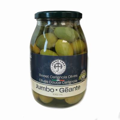 Jumbo Sweet Green Cerignola Olives (6x1062mL)