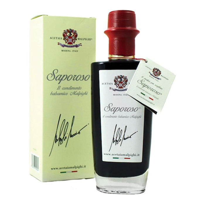 200mL Bottle of Acetaia Malpighi Saporoso Dark Balsamic Dressing